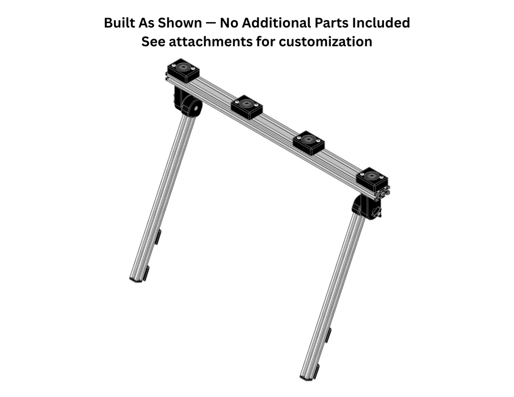 Flush Mounted Kayak Rod Rack